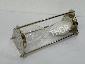 Horloge de sable en verre 3d, style sablier, minuteur de sable scintillant, décoration de bureau, pour la maison, idée cadeau - Product Image 2