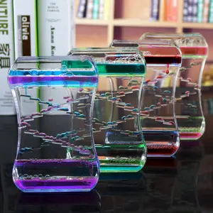 Creative slide oil drop play plastic oil drop decoration dynamic oil leak gift liquid hourglass