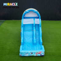 Château gonflable commercial pour l'extérieur, toboggan aquatique gonflable en PVC pour location événementielle