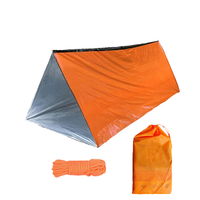 Tente de secours légère imperméable à une couche pour 1 à 2 personnes, adaptée aux quatre saisons, pour le camping en plein air et la survie