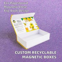 Boîtes à vêtements pliantes magnétiques de luxe avec logo personnalisé, doublure en éponge, boîte cadeau en carton rigide recyclable pour cosmétiques, bougies