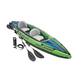 Bateau pneumatique <span class=keywords><strong>Intex</strong></span> 68306 <span class=keywords><strong>Challenger</strong></span> pour deux personnes, 3,1-4 m, design <span class=keywords><strong>kayak</strong></span> de pêche, PVC durable pour le sauvetage - Product Image 1