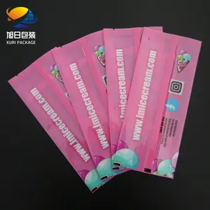 Popsicle Packaging Bag Custom Printed Wholesale Heat Sealed Plastic Packing Freezer Ice Lolly Cream Popsicle Lipstick Wrapper Packaging Bags With Logo