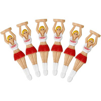 Tee de golf en plastique durable de 70 mm, en forme de personnage amusant, pour l'esthétique et le divertissement sur le parcours, Marque Qiangjian QJ Golf
