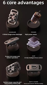 Pistolet de massage fascia sans fil rechargeable portable avec contrôle de vitesse pour la relaxation musculaire de tout le corps, maison et bureau - Product Image 6