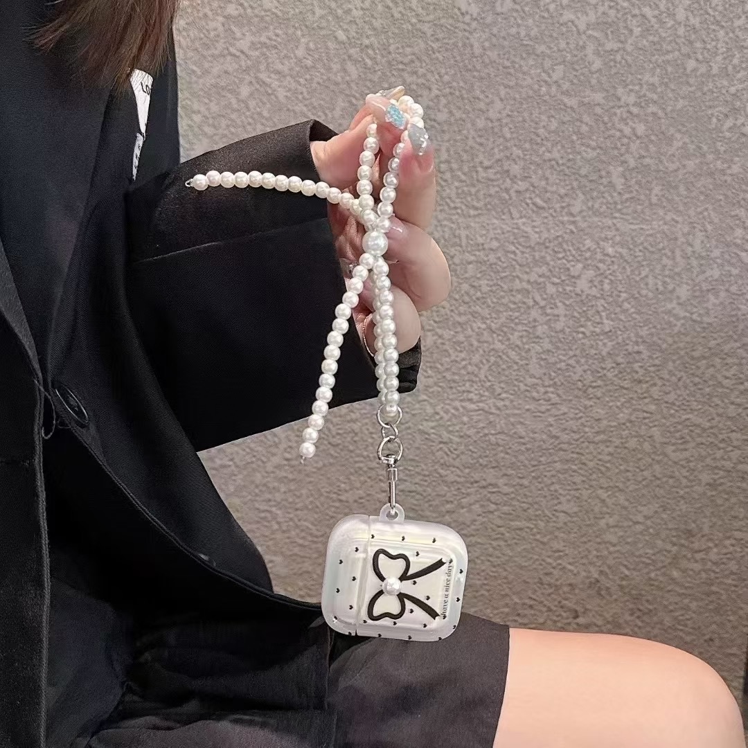 Transparent [with pearl chain]