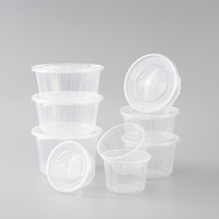Bol à soupe rond jetable en PP transparent et récipient en plastique d'origine Shandong pour usage industriel, idéal pour l'emballage de soupe aux œufs et de ragoûts