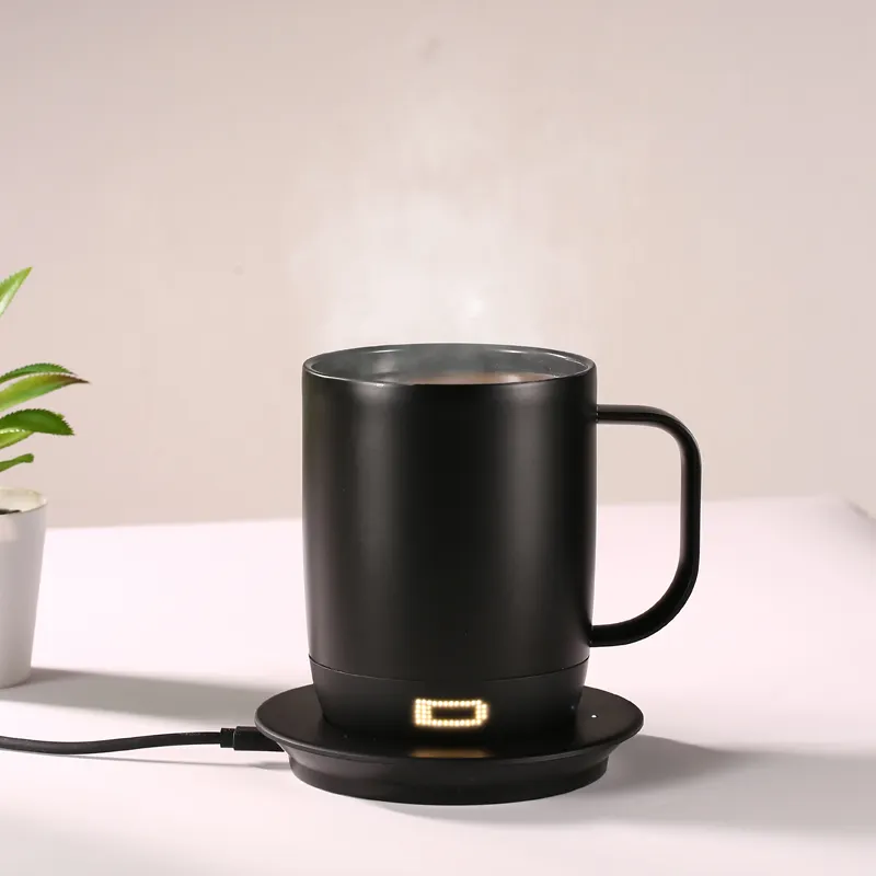 Kiểm soát nhiệt độ cốc thông minh 2, 10 OZ, cốc cà phê được điều khiển bằng ứng dụng với thời lượng pin 80 phút và thiết kế cải tiến, đồng