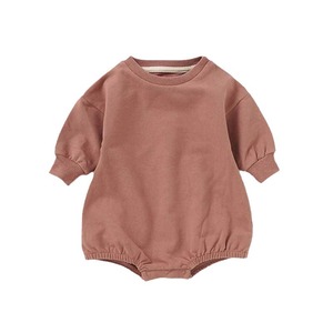 2025 Новый Детский свитшот, лидер продаж, Детский комбинезон из органического хлопка с петлями, махровый костюм для ползания, боди для новорожденных - Product Image 1