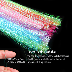 Wholesale Corrugated <strong>Gliss</strong> Strands Saltwater Fishing Jig Hook Synthetic Fly Tying Material Flash Tinsel for Fishing Fly - Product Image 3