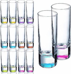 <strong>Wholesale</strong> Customized 2oz Colored <strong>Shot</strong> <strong>Glasses</strong> With Heavy Base Classic Design Clear <strong>Shot</strong> <strong>Glass</strong> Custom Printing - Product Image 1