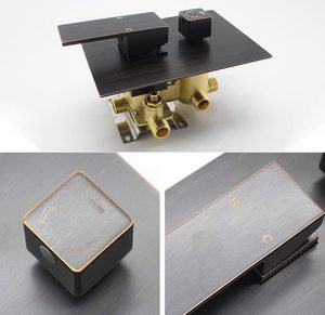 Sistema Doccia in Bronzo Anticato con Soffione a Pioggia da 12 Pollici, Montaggio a Soffitto, 3 Funzioni, Anti-Scottatura e Pressione Regolabile - Product Image 3