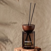 Diffuseur de parfum pour voiture LORIS, longue durée, flacon en verre, bâtonnets en rotin, évaporation naturelle, parfum naturel pour véhicule