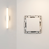 Interruptor de Pared Elendax Estándar Europeo de 2 Botones y 1 Vía, 10A, para Instalaciones Eléctricas Domésticas
