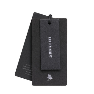 Nhà máy tùy chỉnh thân thiện với môi bông giấy hangtag lõm-lồi dập nổi bền tái chế quần áo <span class=keywords><strong>Tag</strong></span> cho hàng may mặc - Product Image 6