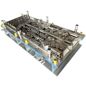 Placa de Fijación de Bisagras Izquierda y Derecha para Lavadora, Molde de Estampado Progresivo - Product Image 2