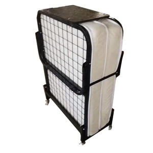 Cama Plegable Económica de Alta Calidad, Cama Individual Plegable de Metal con Ruedas, Cama Plegable Móvil - Product Image 2