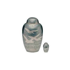 Urnas de cremación de Metal personalizadas, nuevo diseño, suministros funerarios de estilo de Color, urnas de adultos humanos de latón, diseño único, venta al por mayor - Product Image 3