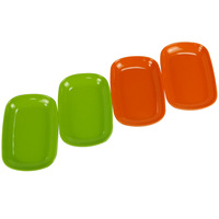 Assiettes à dîner rectangulaires salade Sushi, assiettes en mélamine pour salade Sushi, service BBQ assiettes