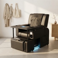 Fauteuil de massage électrique pour pédicure et soin des cils, avec fonction bain de pieds, pour salons de beauté et de manucure