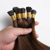 Qualité de luxe 100% Remy platine blond Double dessiné russe Extensions de cheveux humains kératine brute ITIP Extension I pointe en gros