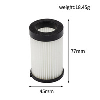 Filtre HEPA de remplacement lavable compatible avec l'aspirateur Eureka Kordfree K11/K12