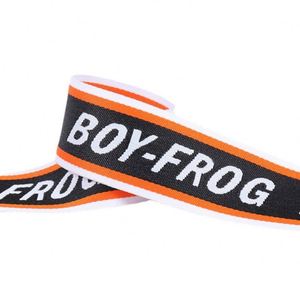 Custom logo Durable Nylon Polyester Cotton Woven Jacquard Black Camo <b>Webbing</b> Ribbon Belt Strap Tape Fabric Trim - Product Image 4