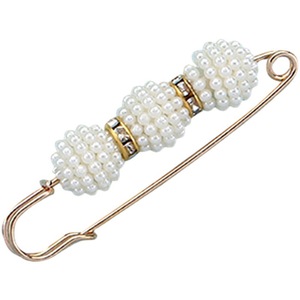 Broches de Moda con Perlas, Imperdibles de 5.5cm, Accesorio de Ropa para Mujer, Uso Diario, Diseño de Gancho de Aleación de Zinc - Product Image 4