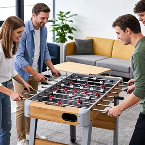 Table <span class=keywords><strong>de</strong></span> baby-<span class=keywords><strong>foot</strong></span> OEM en promotion avec chaises – Confortable pour les jeux familiaux intérieurs prolongés et les loisirs - Product Image 3