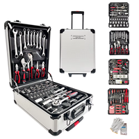 Kit d'Outils Ménagers 187 Pièces, Ensemble de Réparation Automobile, Boîte à Outils Portable pour Réparation de Voiture