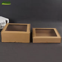 Boîte d'emballage en carton ondulé personnalisée en gros avec fenêtre transparente à rabat pour draps, housses de couette, chaussettes et fourrures – Boîte cadeau