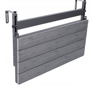 Vendita calda in polonia rettangolo regolabile in altezza <span class=keywords><strong>pieghevole</strong></span> balcone tavolo con tubo di acciaio supporto per balcone <span class=keywords><strong>ringhiera</strong></span> - Product Image 3