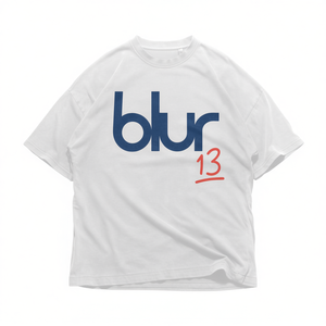 Maglietta grafica ispirata a Blur 13, oversize, streetwear unisex, stampa con tipografia minimale, estetica vintage - Product Image 2