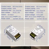 Module de relais Wifi intelligent 30A/contrôleur d'automatisation domestique intelligent Tuya RF433, télécommande Wi-fi, fonctionne avec Alexa Google Home