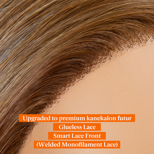 Pelucas de Fibra Sintética Premium al por Mayor, Pelucas Futura Kanekalon, Peluca de Encaje Frontal Mono, Peluca de Encaje Monofilamento para Mujer - Product Image 2