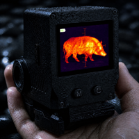 Monoculaire thermique tactique en aluminium 384x288, capteur VOx 12 µm, NETD 40 mK, 50 Hz, imageur thermique portable, détection 1000 m, 1,46 pouce