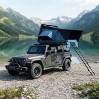 Tente de toit hydraulique légère à montage rapide, tente de camping multi-personnes pour SUV, camionnette, et voyages tout-terrain