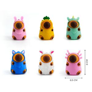 Nuovo prodotto di vendita caldo Capybara Capibala animale elasticizzato vestito Squishy up TPR giocattolo - Product Image 2