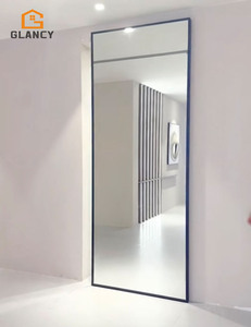 Portes coulissantes <span class=keywords><strong>en</strong></span> <span class=keywords><strong>verre</strong></span> miroir ultra-minces <span class=keywords><strong>en</strong></span> aluminium <span class=keywords><strong>sur</strong></span> <span class=keywords><strong>mesure</strong></span>, sans rail, <span class=keywords><strong>porte</strong></span> invisible, double vitrage, <span class=keywords><strong>porte</strong></span> <span class=keywords><strong>en</strong></span> <span class=keywords><strong>verre</strong></span> cachée - Product Image 1