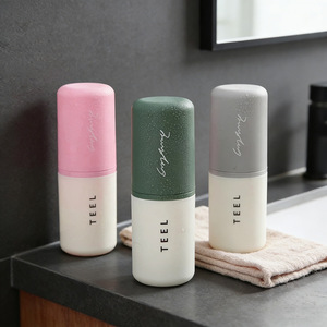 Travel toothbrush case, toothbrush cup, rinse cup, travel mouthwash cup, couple's toothbrush <b>storage</b> <b>box</b>, portable toothbrush - Product Image 1