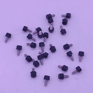 家具や電子機器用のカスタマイズ可能なミニ滑り止めレベリングフィート、ネジ付き調整可能なゴム製品、OEM/ODM対応 - Product Image 1