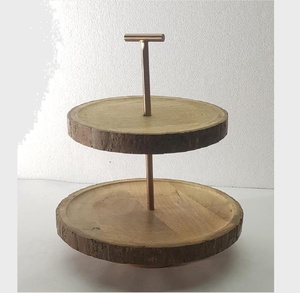 Support à gâteaux en Aluminium et résine, carré, à deux niveaux, noir - Product Image 6