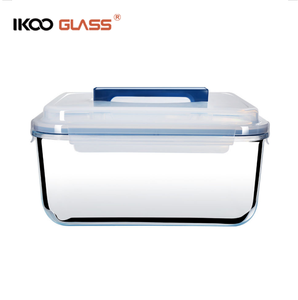 IKOO high borosilicate glass air tight large food storage containers with airtight lid