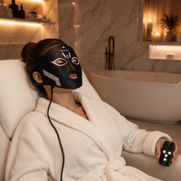 Masque facial LED 7 couleurs pour le soin de la peau, appareil de beauté avec lumière rouge pour une utilisation quotidienne relaxante à domicile