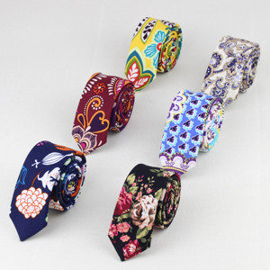 New Style Informal Flower Tie Purple Pink Color 100%Linen Necktie Men's Fashion Neckties Designer Handmade Ties High Quality