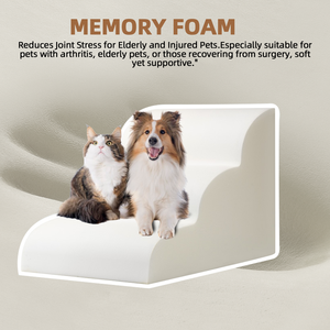 Moderne faltbare Memory Foam Hunde treppe Benutzer definierte Luxus-Klapp rampen für Haustiere Katzen stufen mit wasserdichter abnehmbarer Abdeckung OEM ODM - Product Image 3