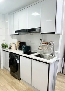 Ensemble <span class=keywords><strong>de</strong></span> meubles <span class=keywords><strong>de</strong></span> <span class=keywords><strong>cuisine</strong></span> <span class=keywords><strong>en</strong></span> mélamine économique pour hôtel et appartement, <span class=keywords><strong>petit</strong></span> format, avec appareils électroménagers, prix d'usine <span class=keywords><strong>en</strong></span> gros - Product Image 5