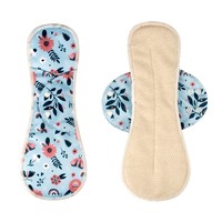 Serviettes hygiéniques réutilisables en charbon de bois, contrôle des odeurs, respirantes, lavables, serviettes menstruelles en tissu réutilisables