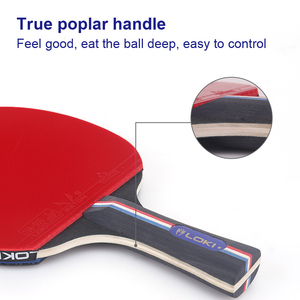 Bas quantité minimale de commande Loki Logo personnalisé <span class=keywords><strong>raquette</strong></span> de Tennis de Table ensemble de batte de <span class=keywords><strong>Ping</strong></span>-<span class=keywords><strong>Pong</strong></span> pour l'entraînement quotidien - Product Image 3