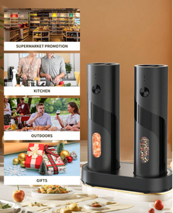 Juego eléctrico de molinillo de sal y pimienta Juego automático de molinillo de sal y pimienta Recargable - Product Image 4